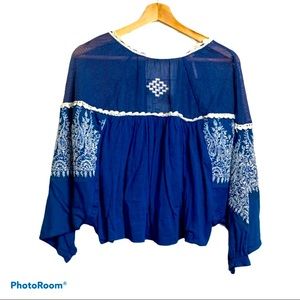 Free people Carly embroidered dolman